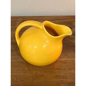 Vintage Harlequin Yellow 22 oz Pitcher Homer Laughlin Fiesta Companion Pottery